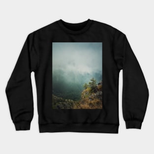 misty mountain peak Crewneck Sweatshirt